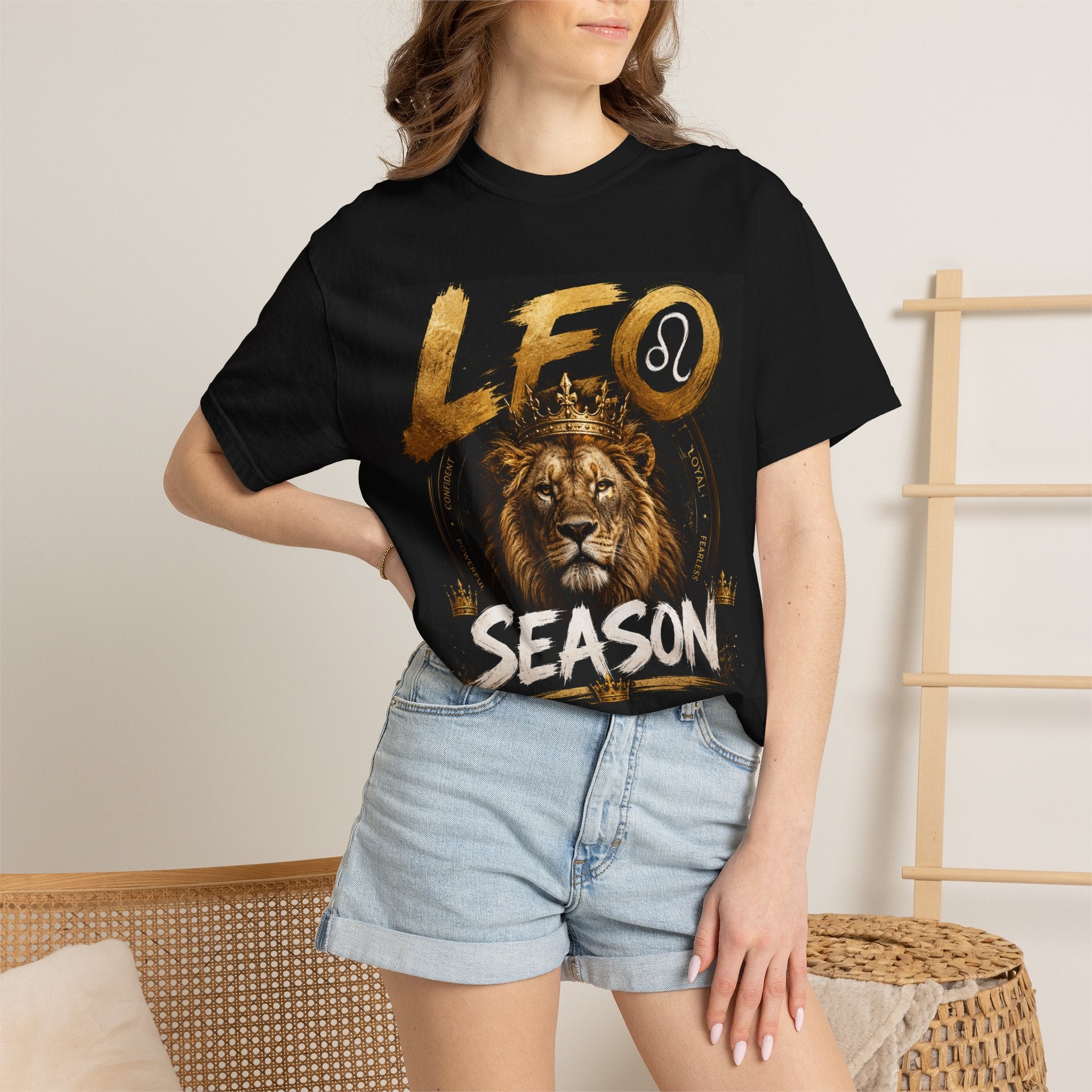 Leo Season T-Shirt — Bold Lion Zodiac Graphic Tee