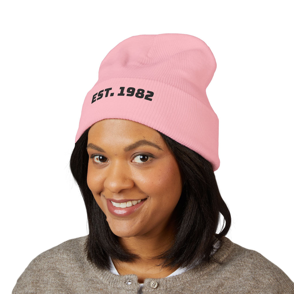 Embroidered "EST. 1982" Cuffed Beanie