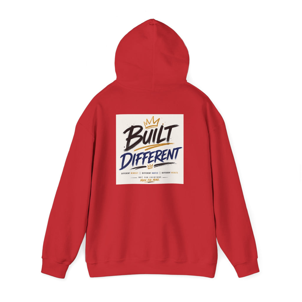 Wear Your Moment Unisex Graphic Hoodie – Built Different Pullover, 50/50 Cotton-Poly, Sizes S–4XL
