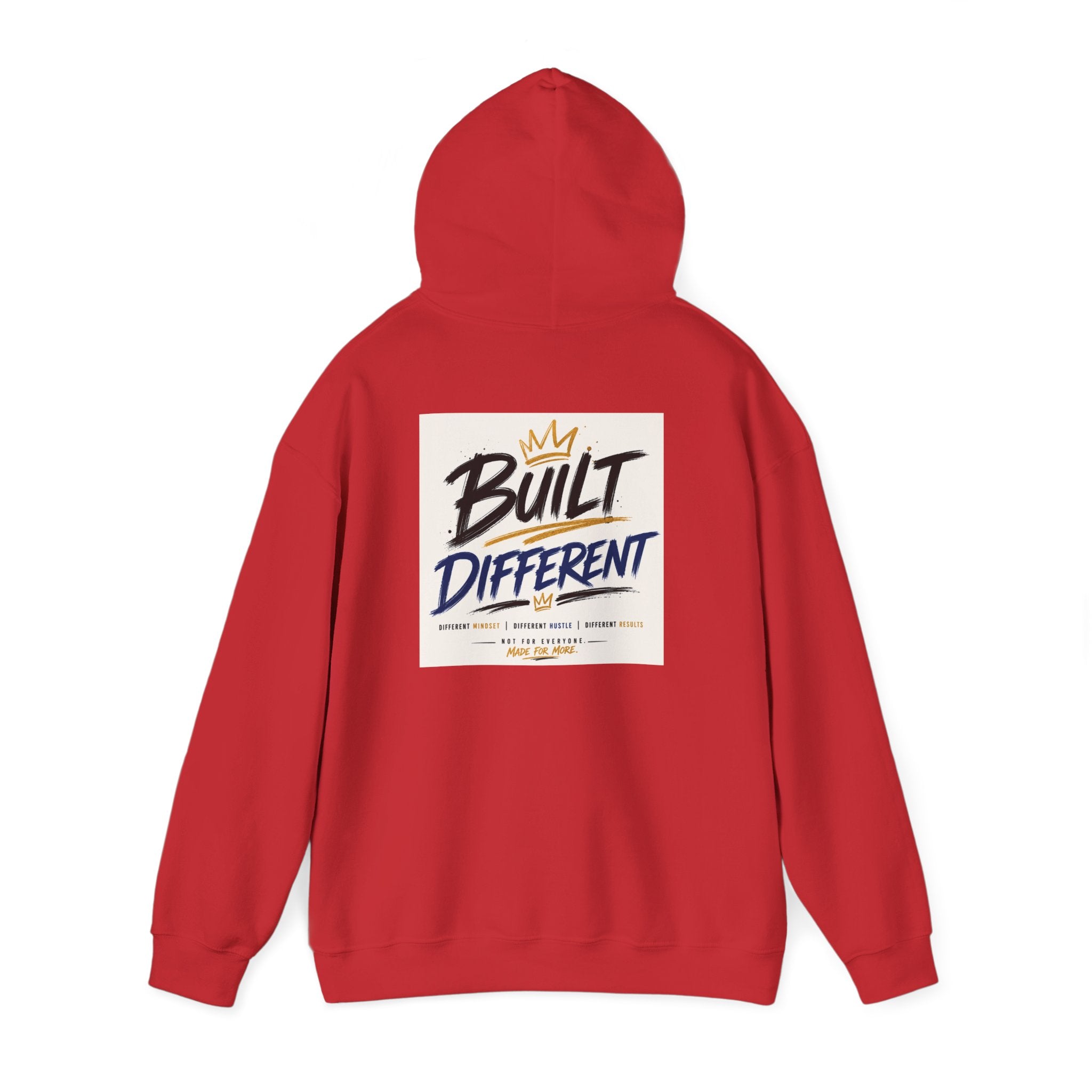 Wear Your Moment Unisex Graphic Hoodie – Built Different Pullover, 50/50 Cotton-Poly, Sizes S–4XL