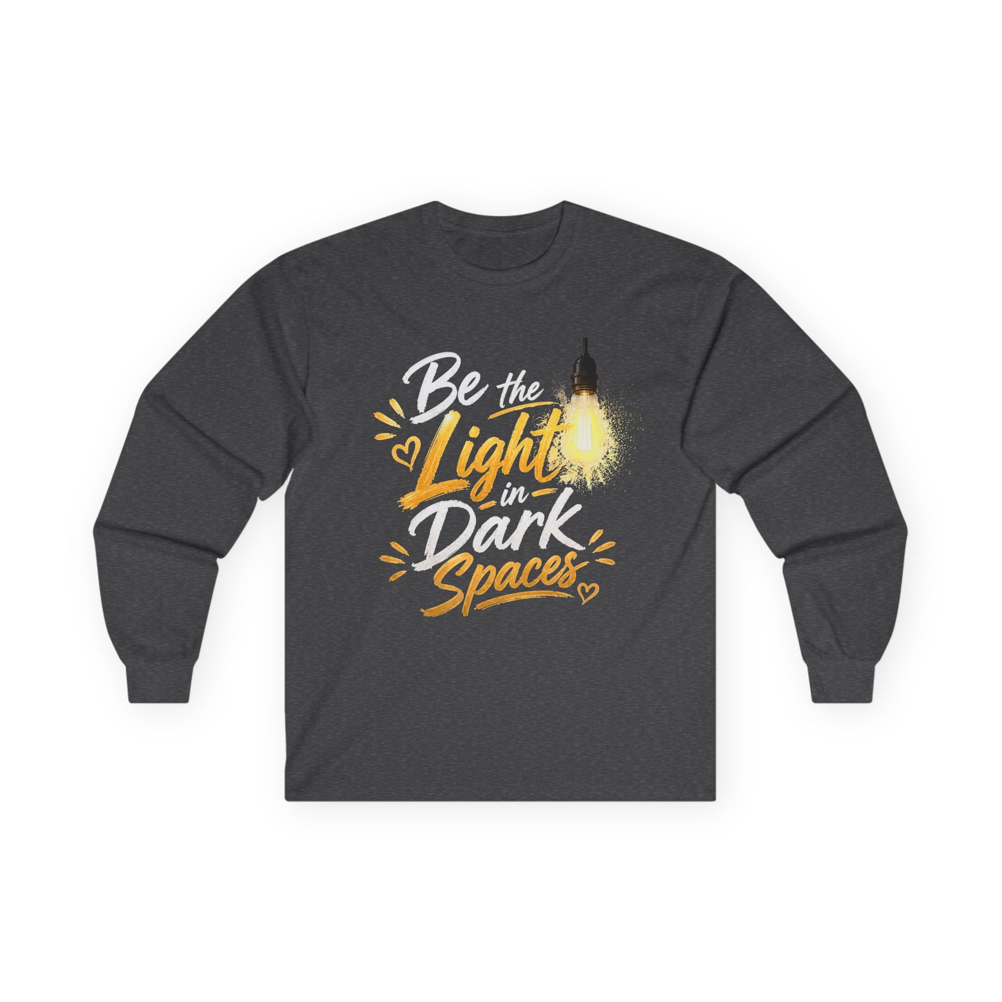 Wear Your Moment Unisex Inspirational Long Sleeve T-Shirt – Be the Light in Dark Spaces, Sizes S–4XL