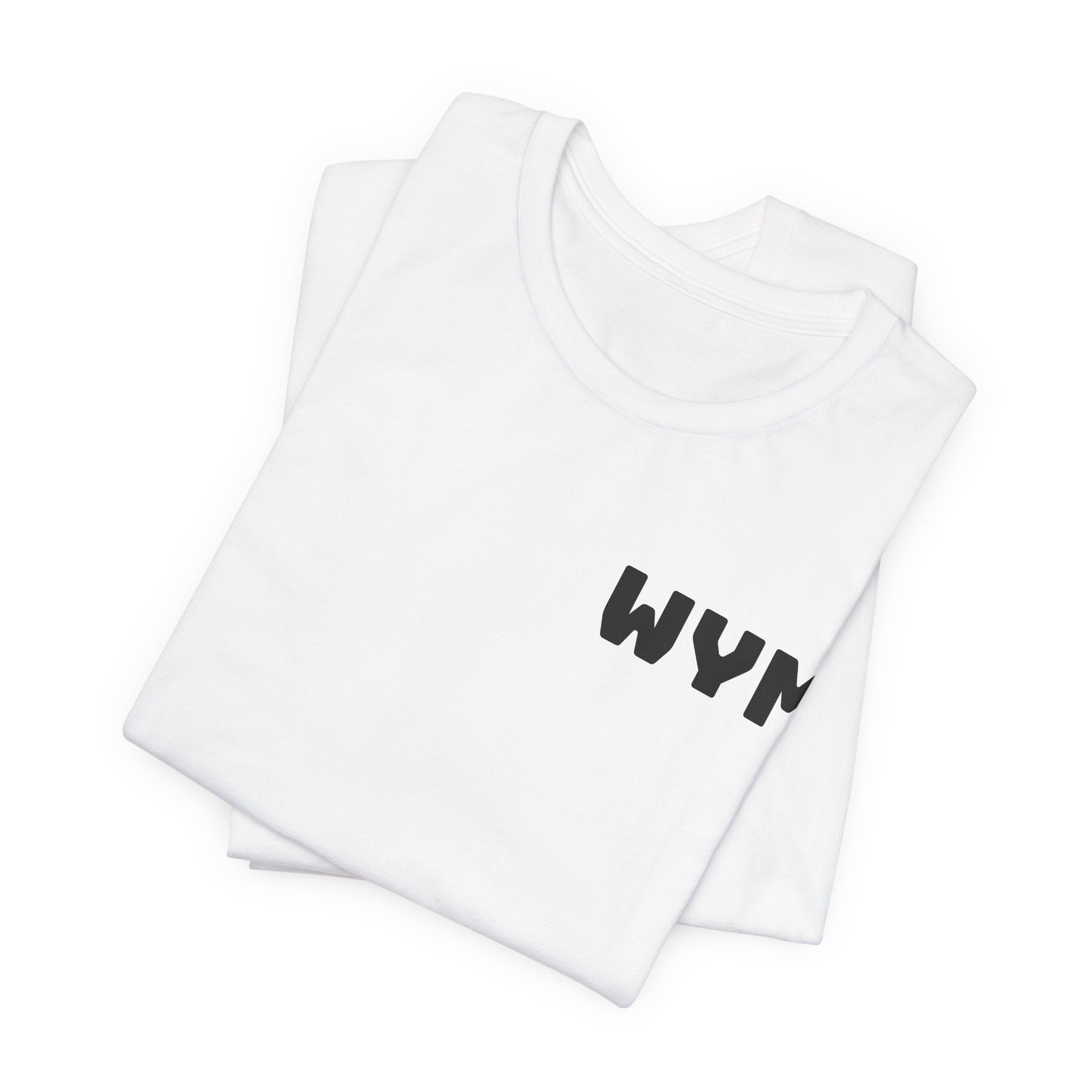 WYM Minimalist Chest Logo Tee – Casual Graphic T-Shirt