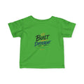 Infant Tee "Built Different" – Baby Graphic Shirt with Crown Design