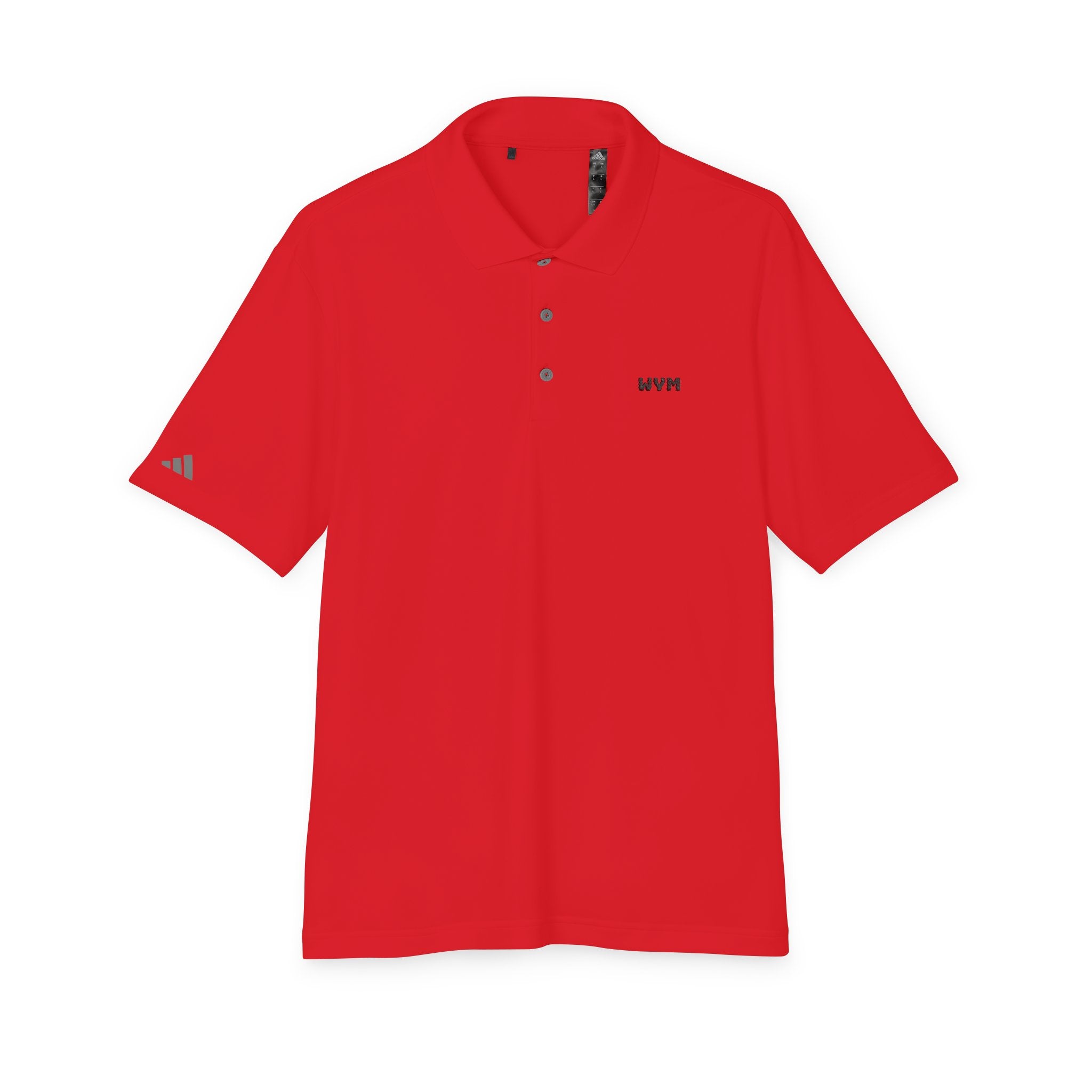 WVM Minimalist Performance Polo — White Athletic Golf Shirt