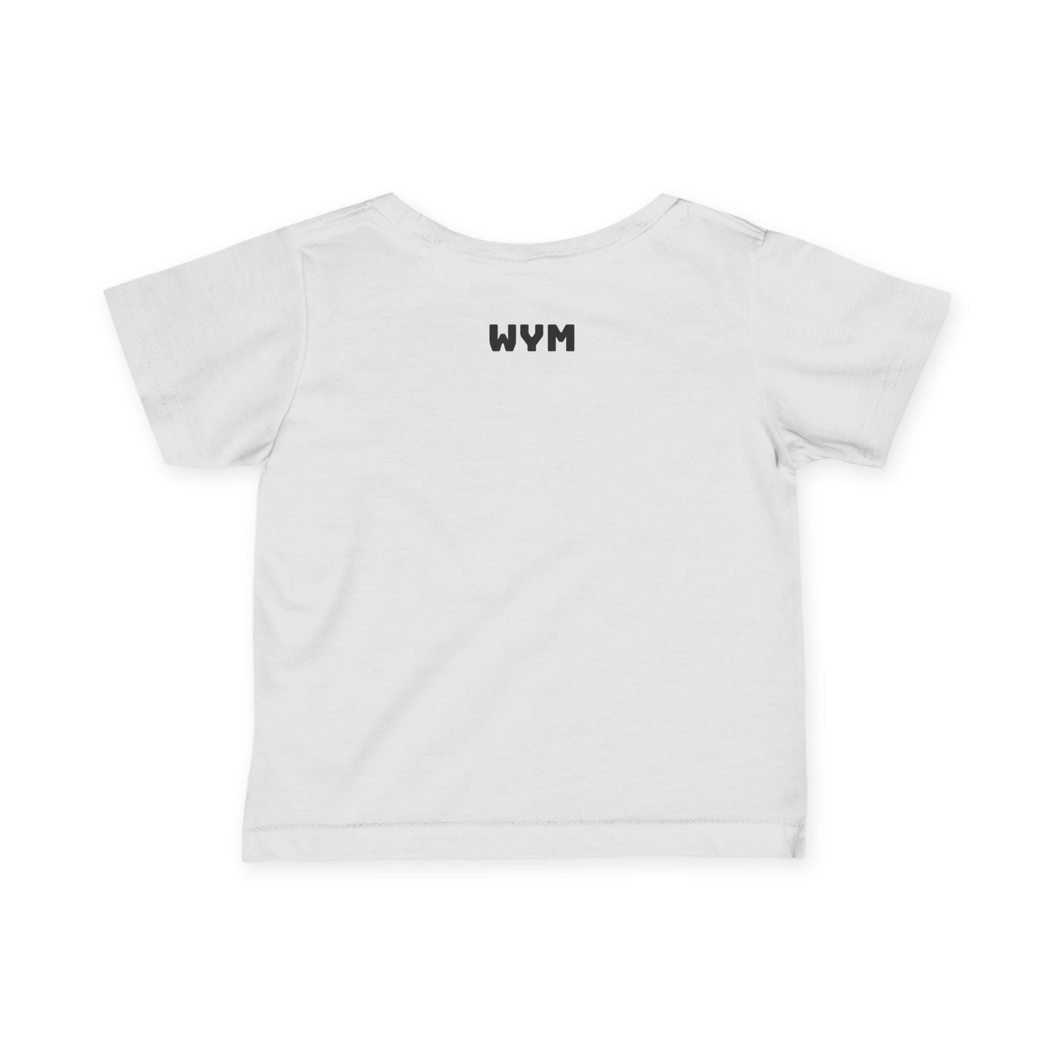Infant Tee "Built Different" – Baby Graphic Shirt with Crown Design