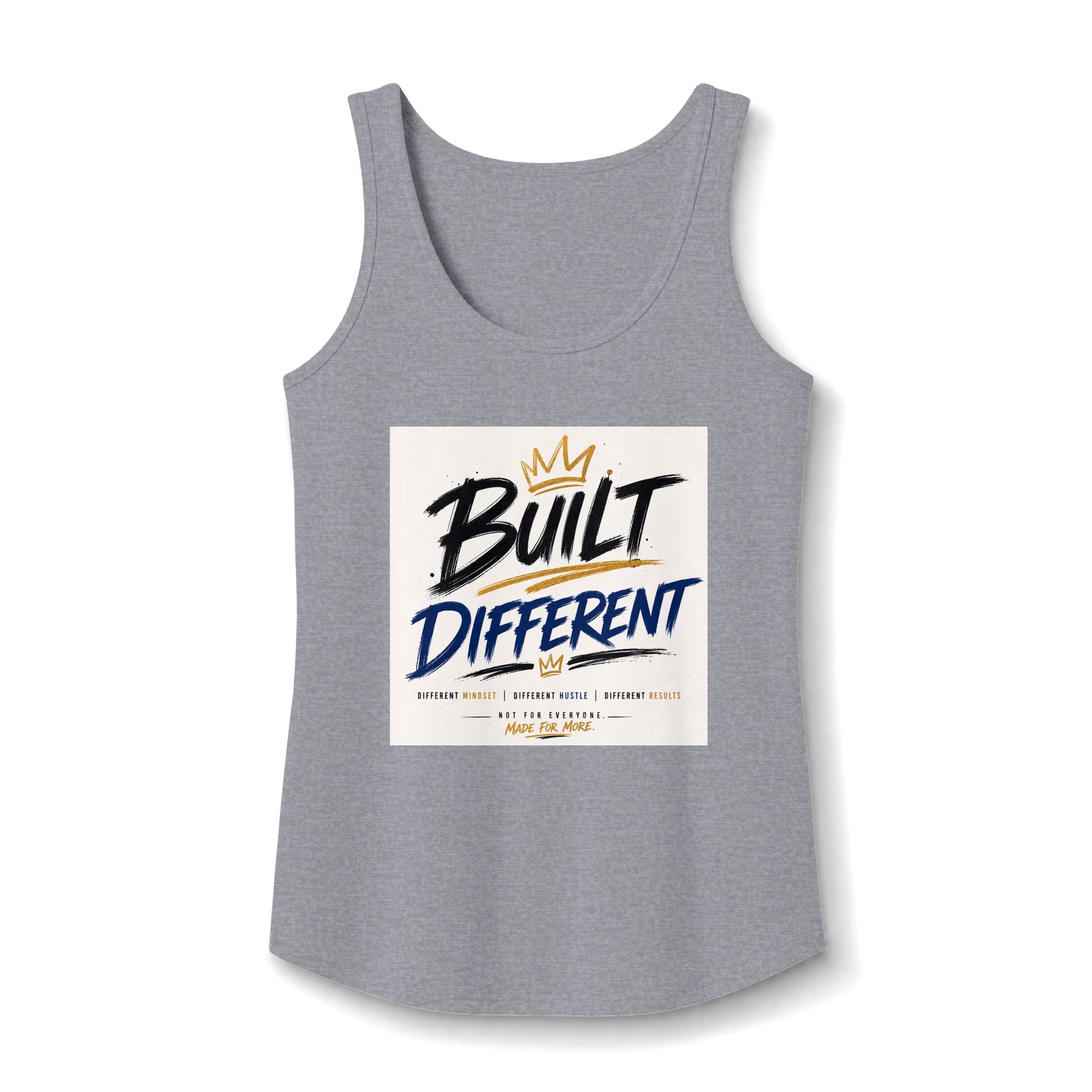 Wear Your Moment Women's Motivational Tank Top – Built Different, 100% Cotton, Sizes S–4XL