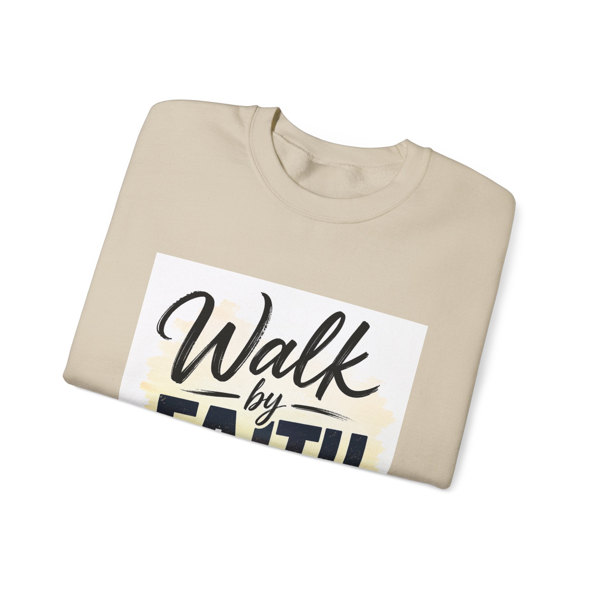 Walk by Faith Sweatshirt — Christian Inspirational Crewneck