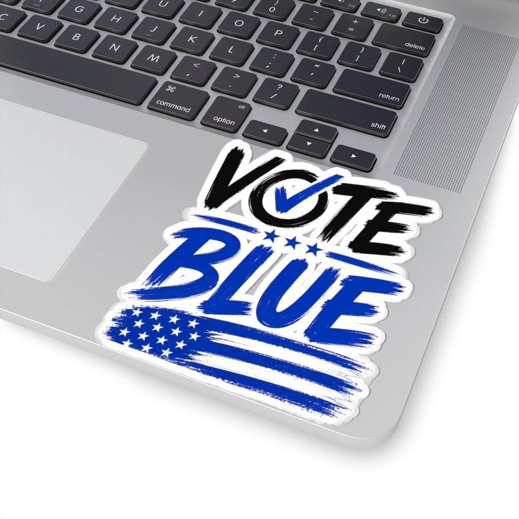 Vote Blue Sticker — Patriotic Political Campaign Kiss-Cut Decal