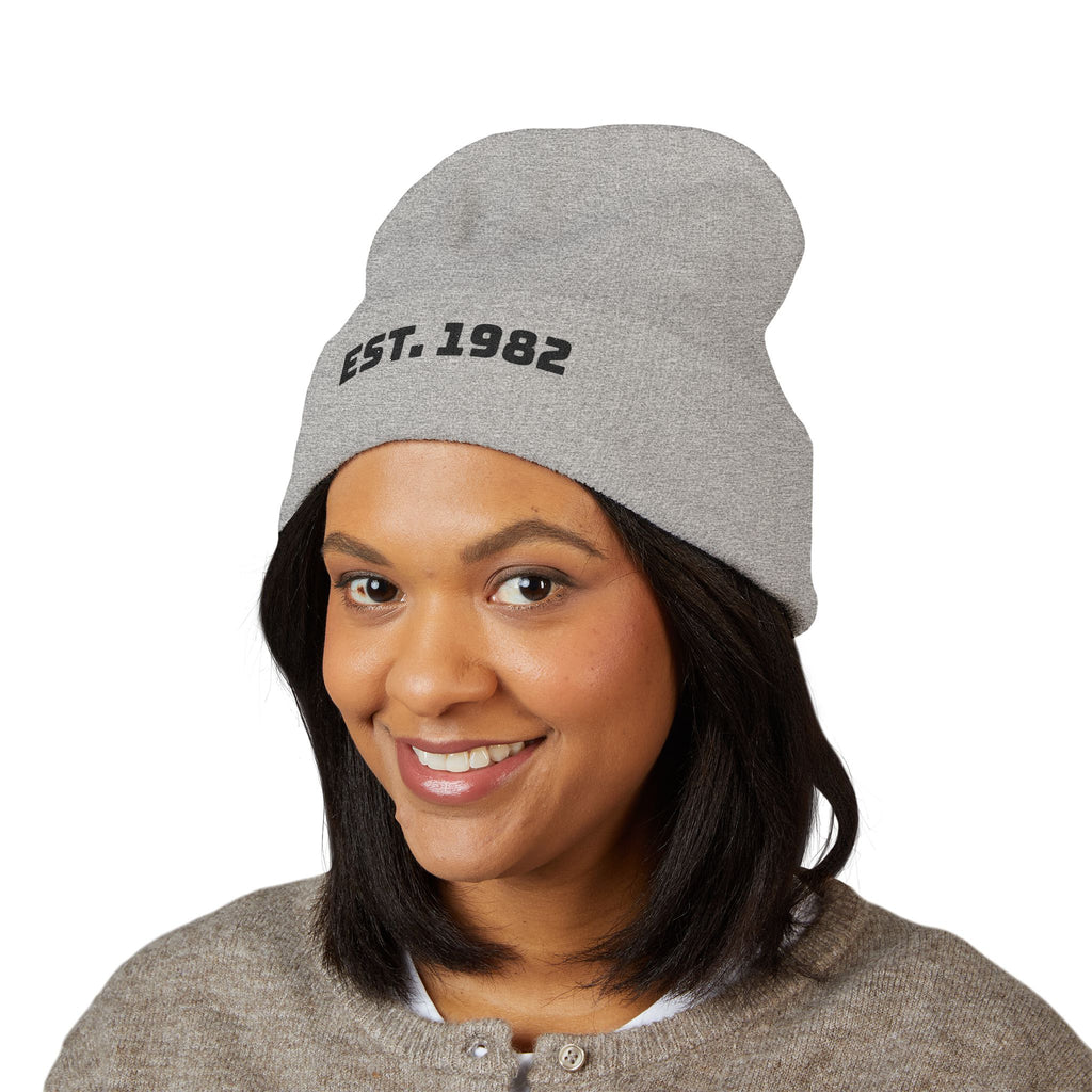 Embroidered "EST. 1982" Cuffed Beanie