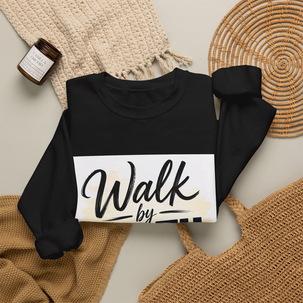 Walk by Faith Sweatshirt — Christian Inspirational Crewneck
