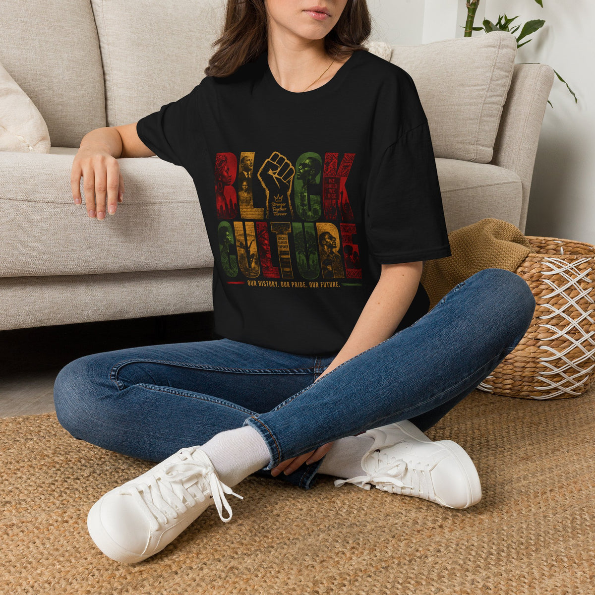 Black History Month Fist Tee — Unity, Pride & Heritage Graphic, Lightweight OEKO-TEX® Cotton