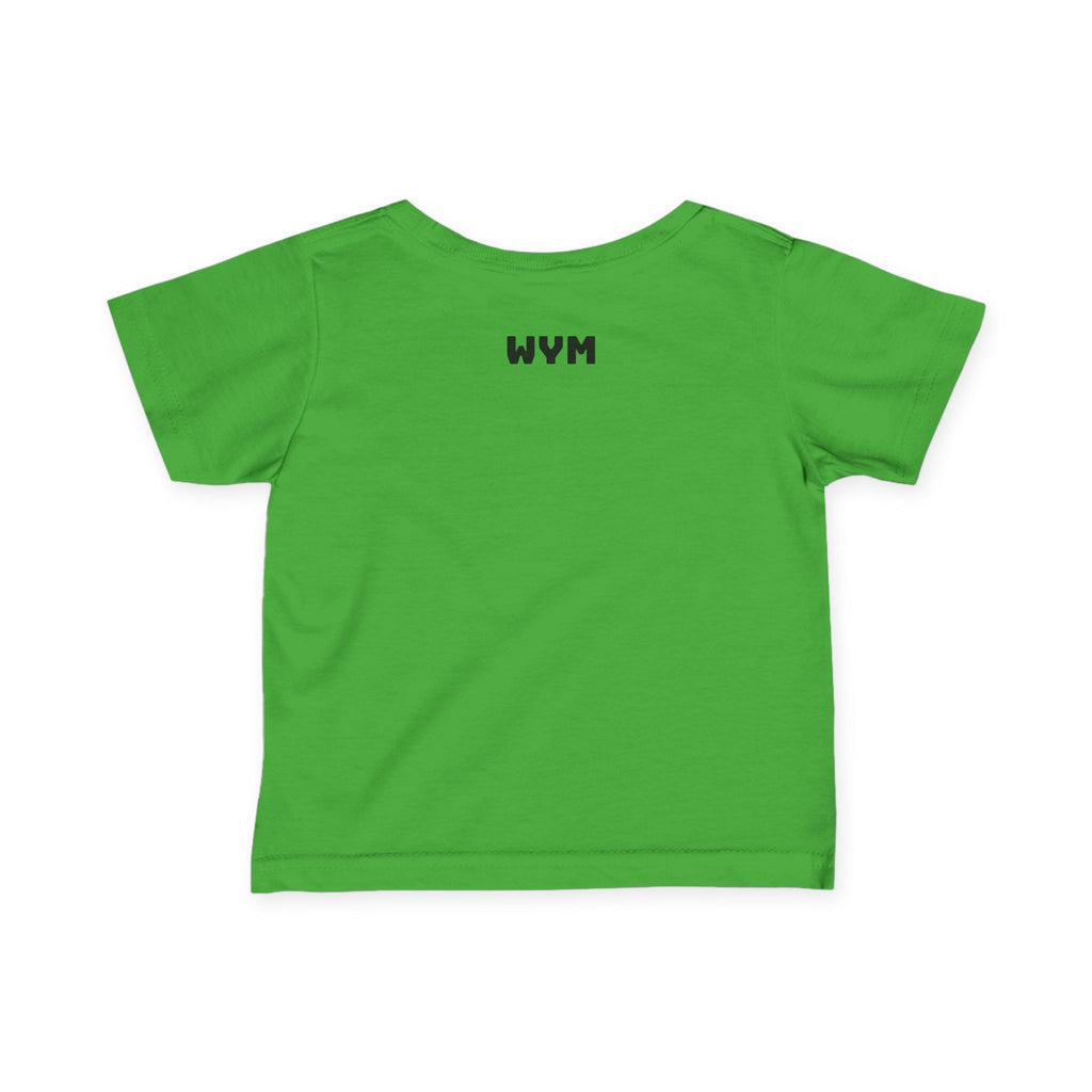 Infant Tee "Built Different" – Baby Graphic Shirt with Crown Design