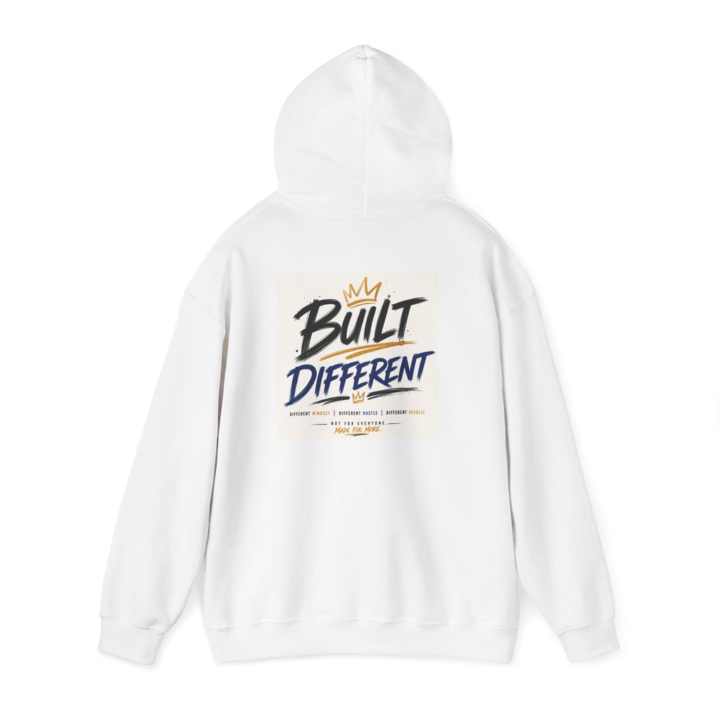 Wear Your Moment Unisex Graphic Hoodie – Built Different Pullover, 50/50 Cotton-Poly, Sizes S–4XL