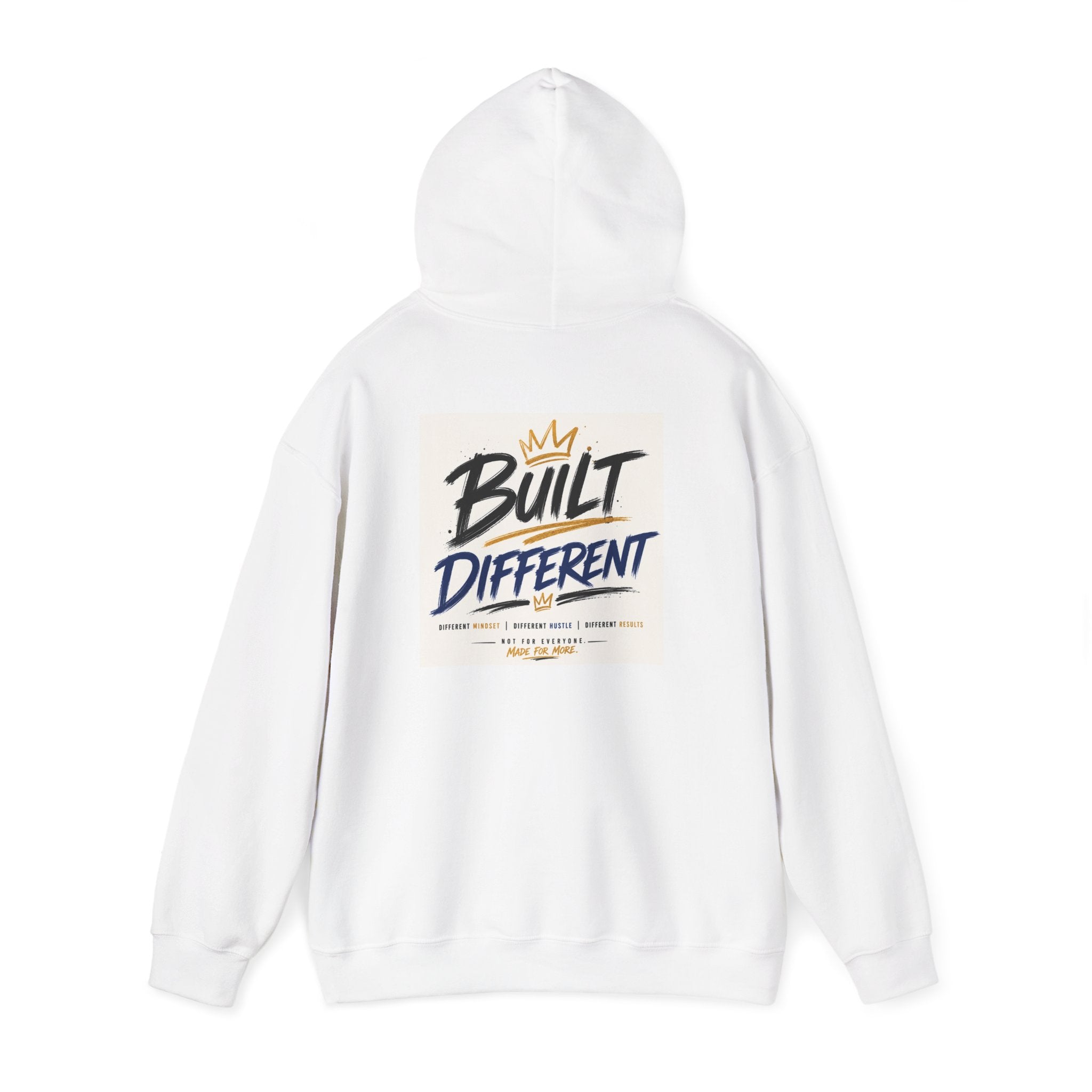 Wear Your Moment Unisex Graphic Hoodie – Built Different Pullover, 50/50 Cotton-Poly, Sizes S–4XL