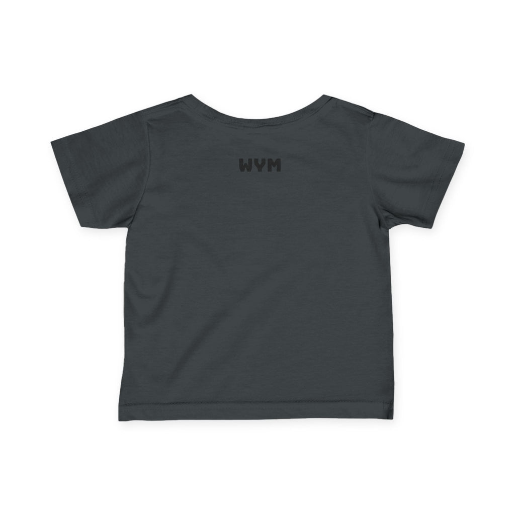 Infant Tee "Built Different" – Baby Graphic Shirt with Crown Design