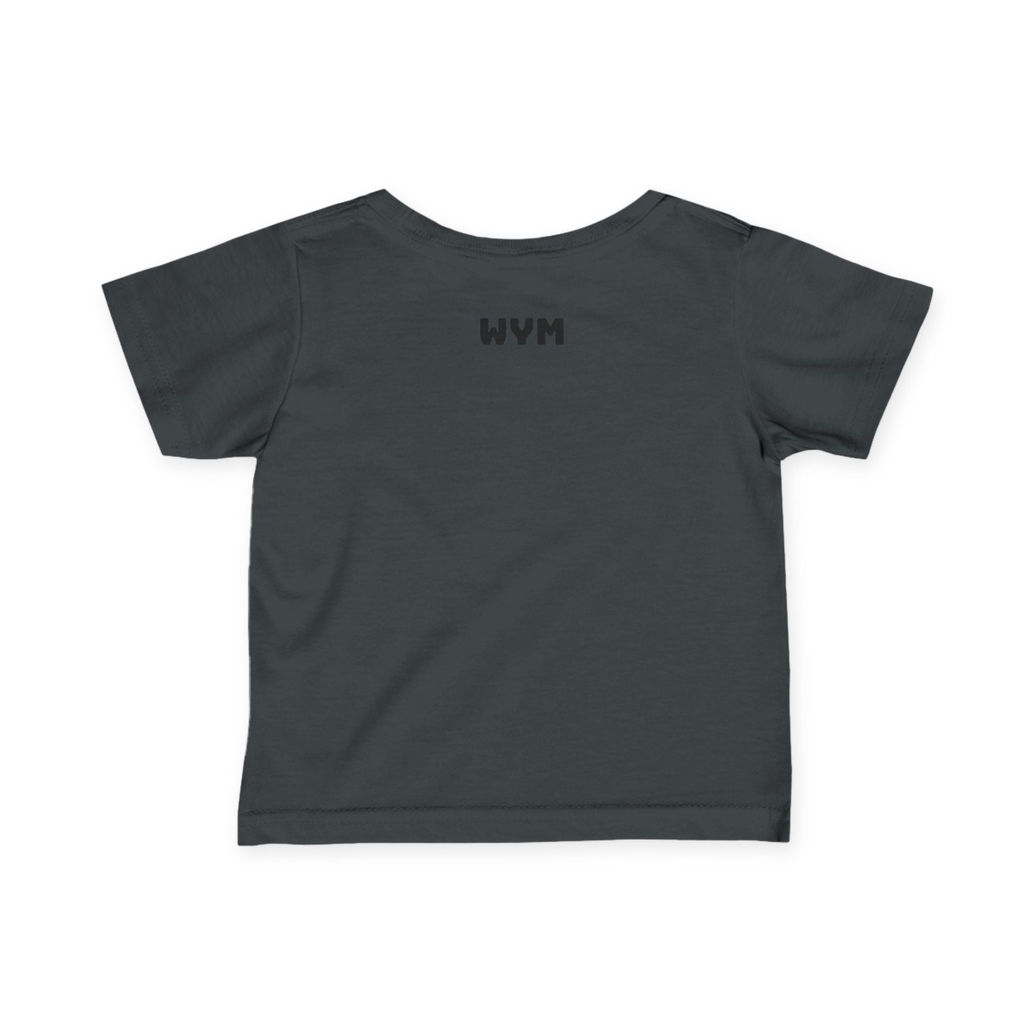 Infant Tee "Built Different" – Baby Graphic Shirt with Crown Design