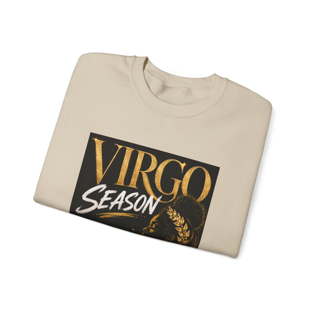 Virgo Season Crewneck Sweatshirt — Zodiac Virgo Graphic Pullover