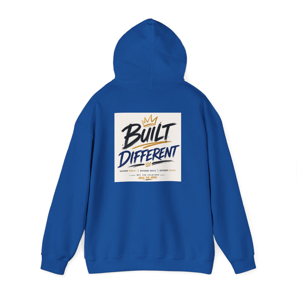 Wear Your Moment Unisex Graphic Hoodie – Built Different Pullover, 50/50 Cotton-Poly, Sizes S–4XL