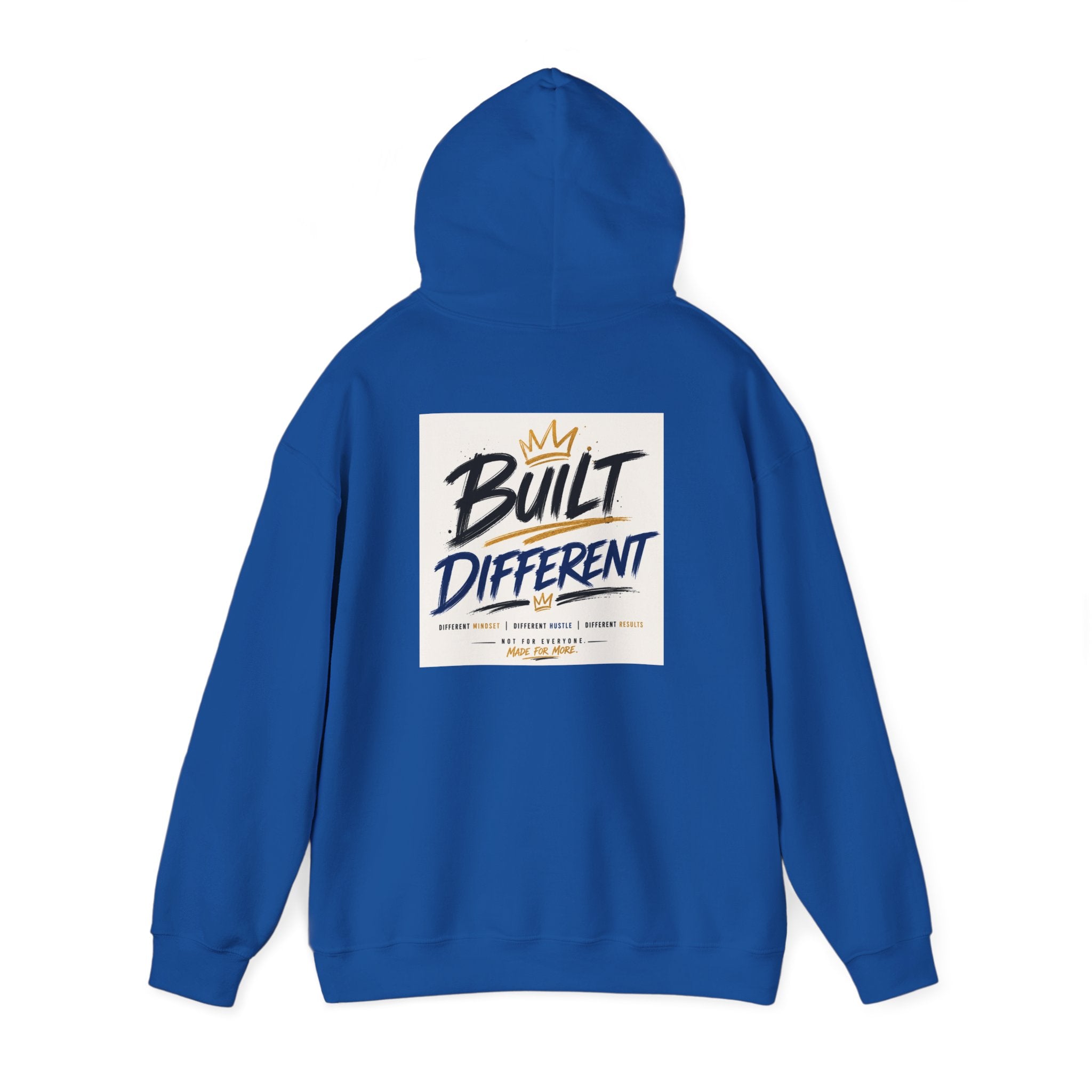 Wear Your Moment Unisex Graphic Hoodie – Built Different Pullover, 50/50 Cotton-Poly, Sizes S–4XL