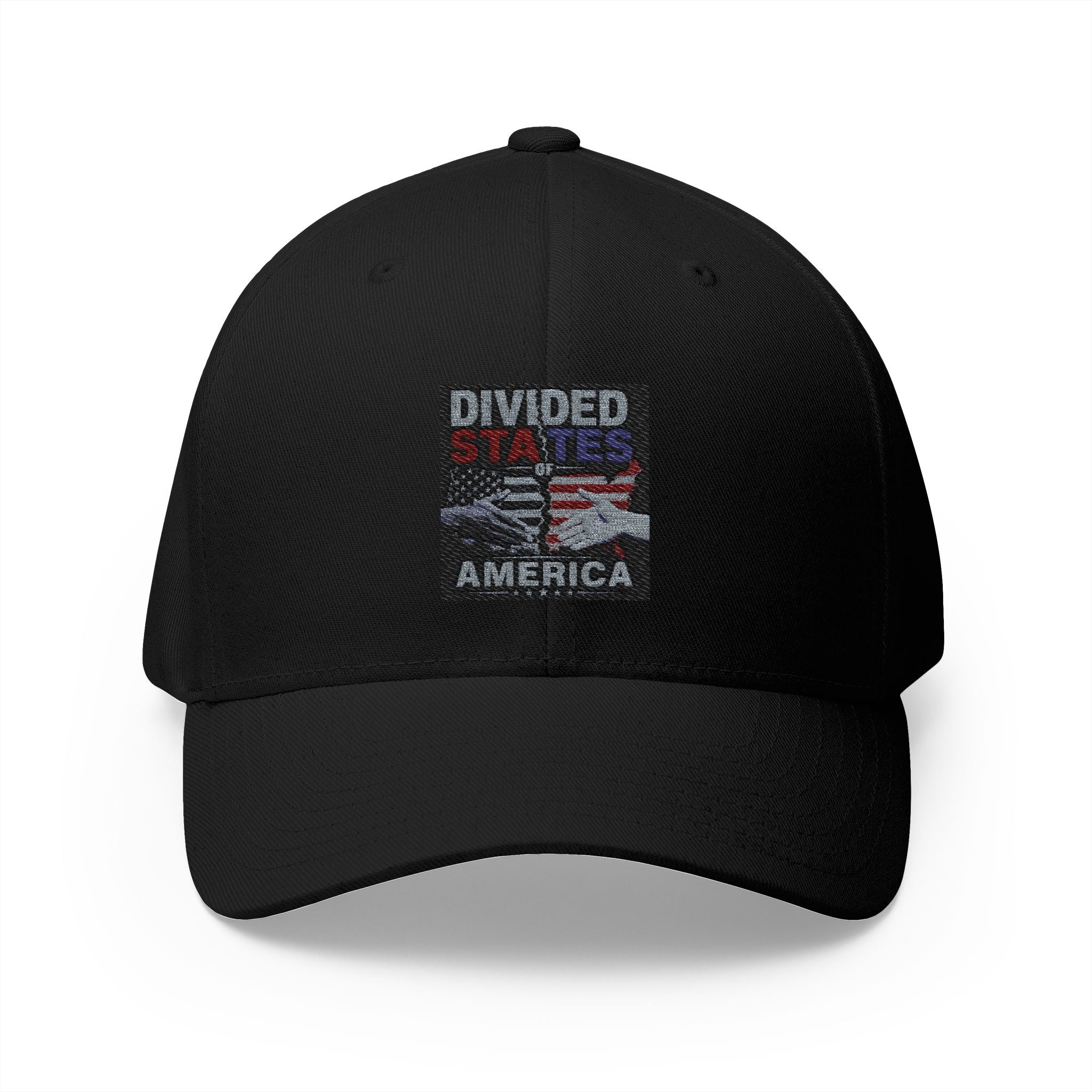 Wear Your Moment Divided States of America Embroidered Baseball Cap – Structured Six-Panel, One Size