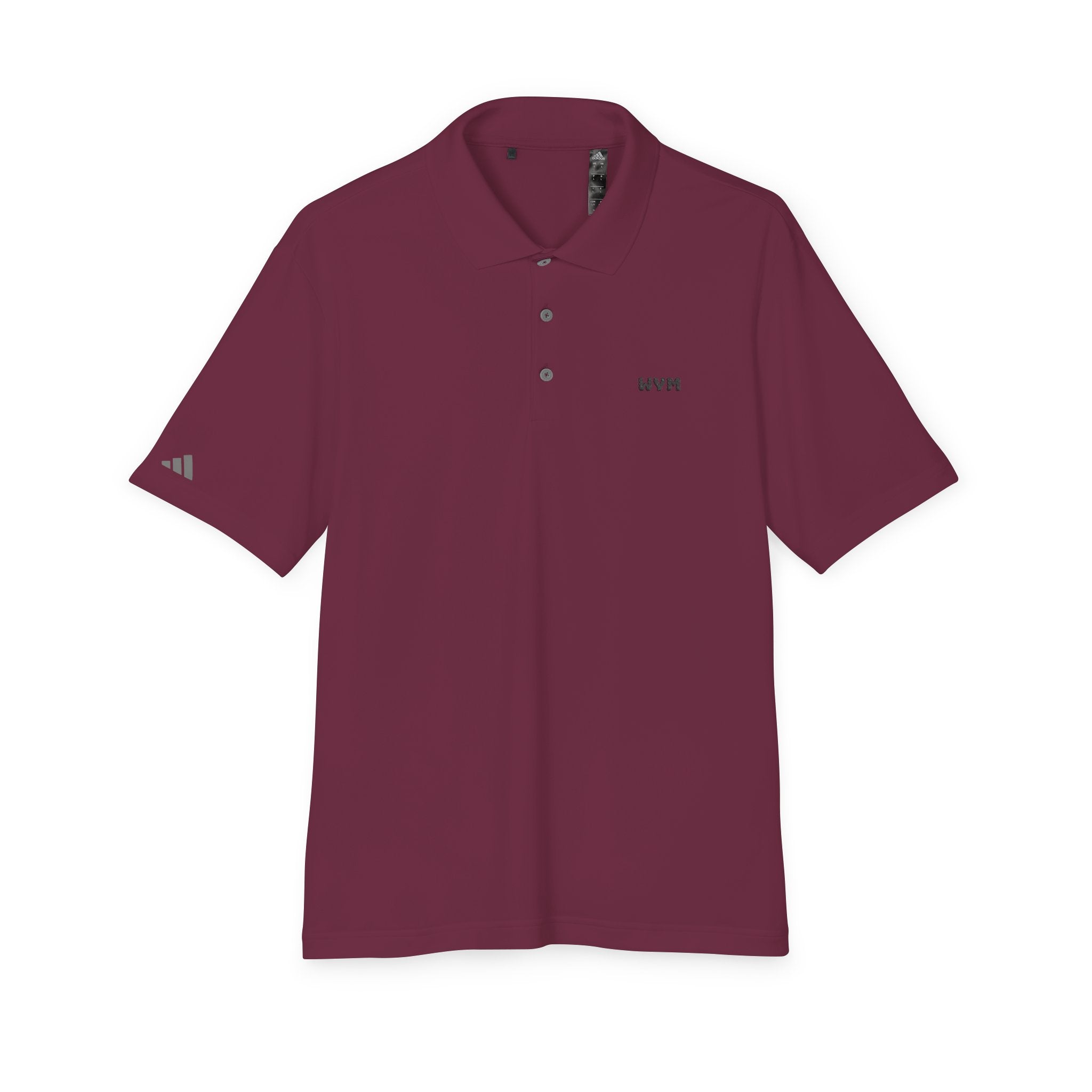 WVM Minimalist Performance Polo — White Athletic Golf Shirt