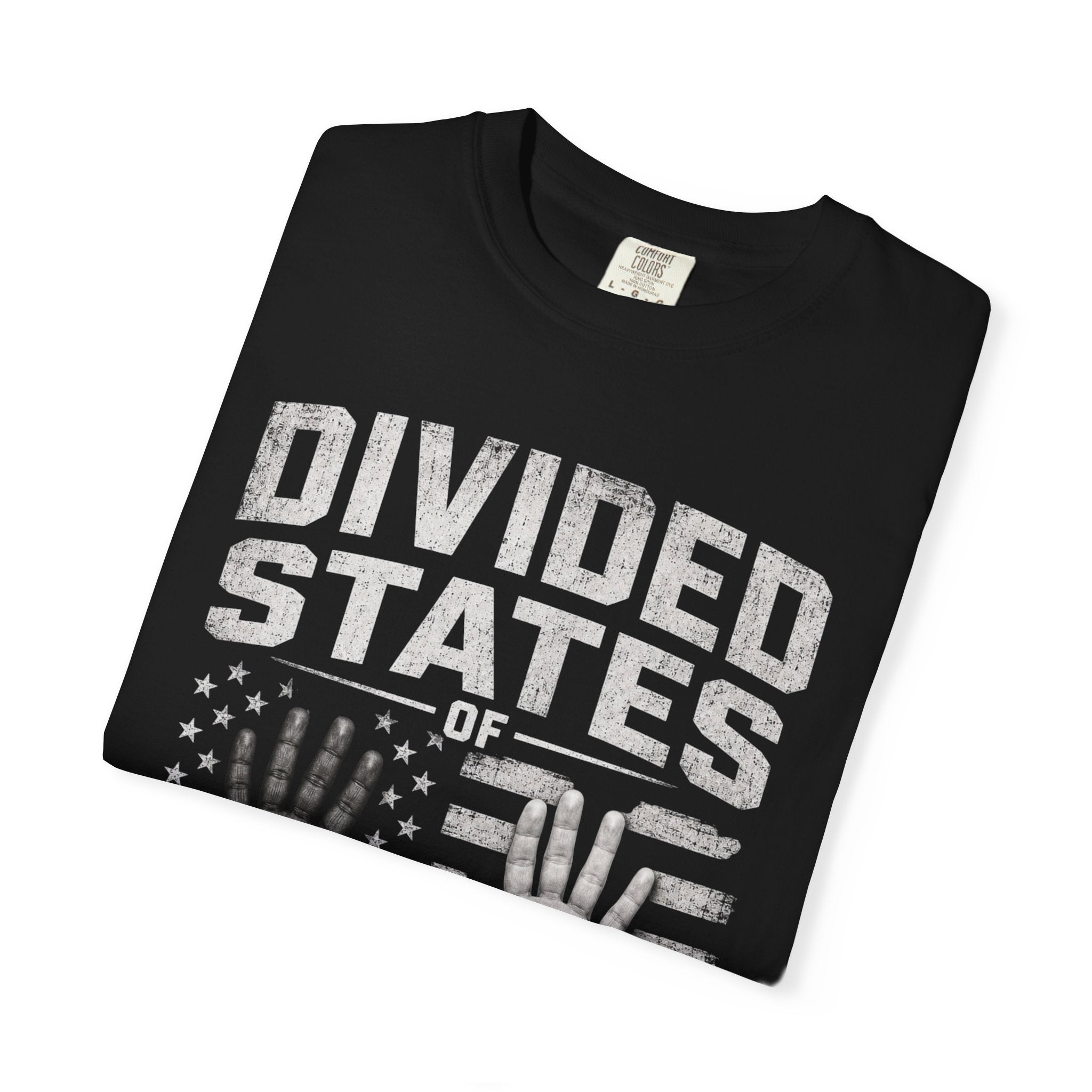 Wear Your Moment Unisex Graphic T-Shirt – Divided States of America, Heavyweight Garment-Dyed, Sizes XS–4XL