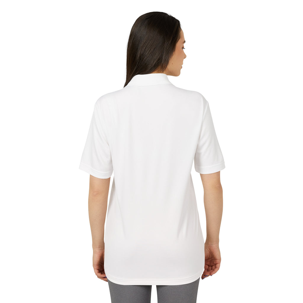 WVM Minimalist Performance Polo — White Athletic Golf Shirt