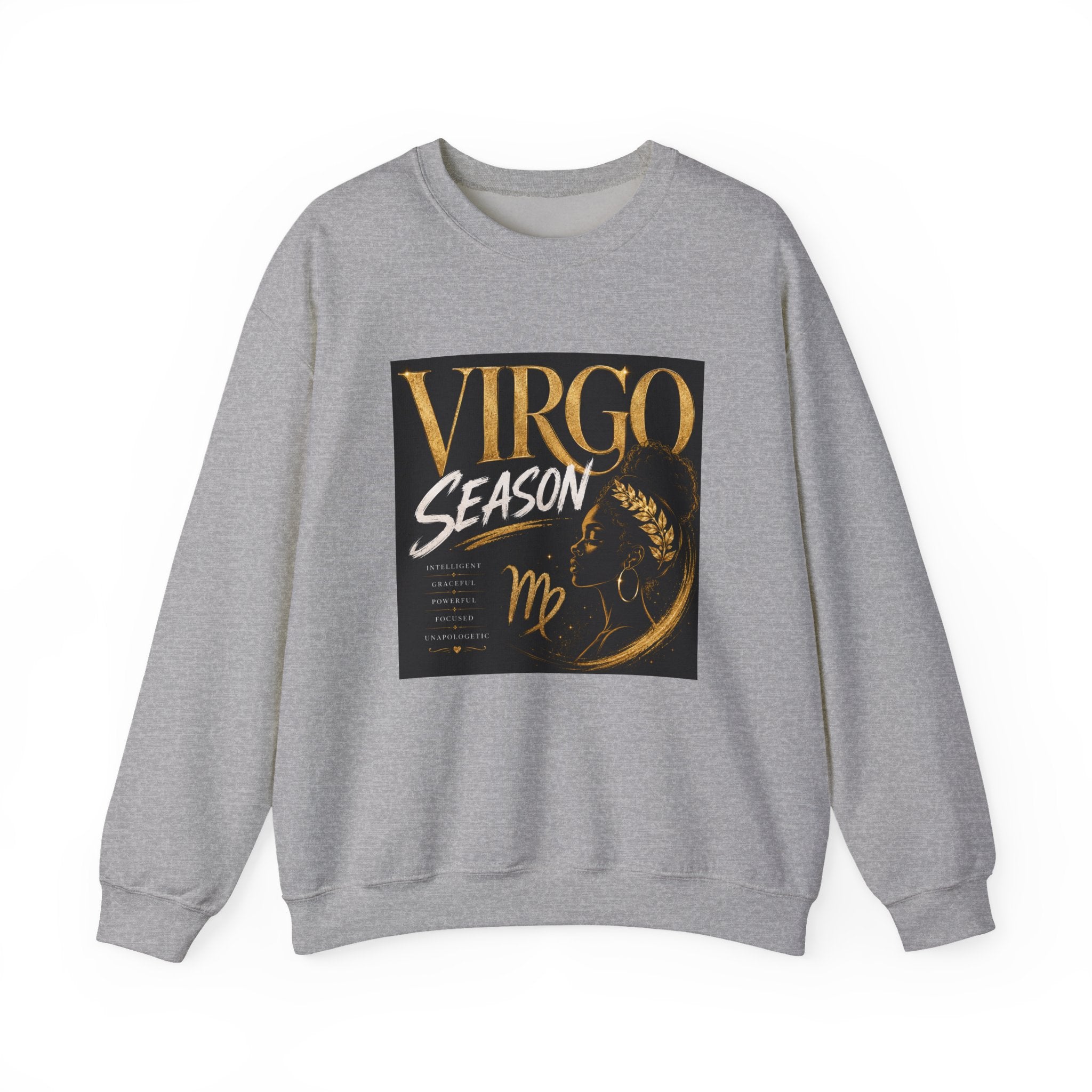 Virgo Season Crewneck Sweatshirt — Zodiac Virgo Graphic Pullover