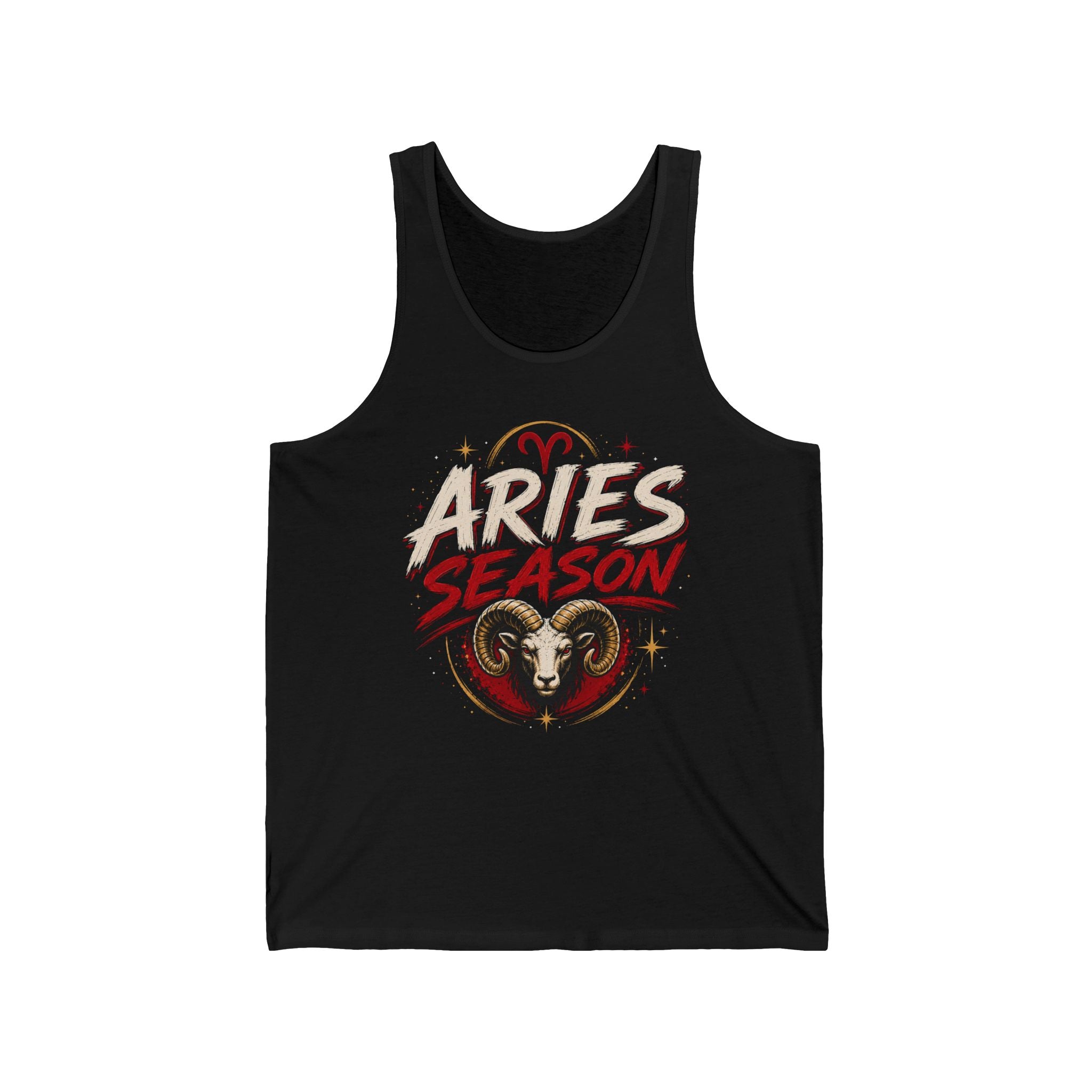 Aries Season Tank Top — Zodiac Ram Graphic Tank