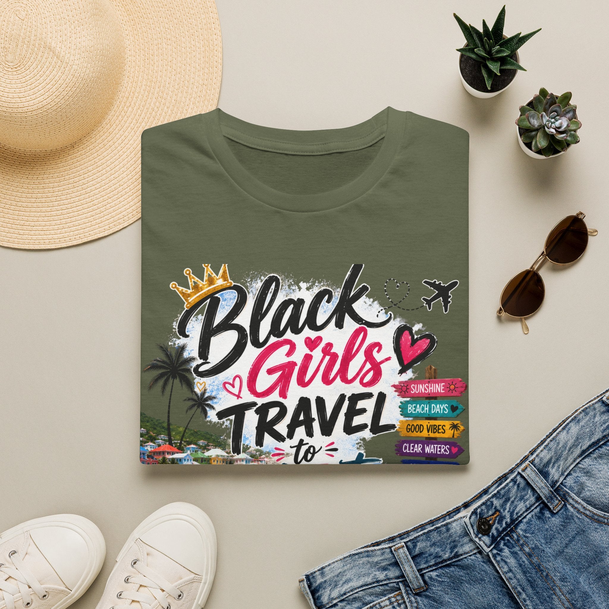 Black Girls Travel to St. Maarten Tee