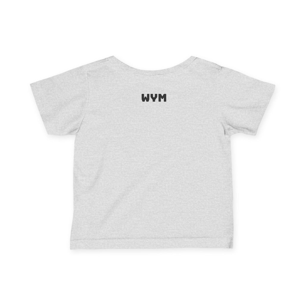 Infant Tee "Built Different" – Baby Graphic Shirt with Crown Design