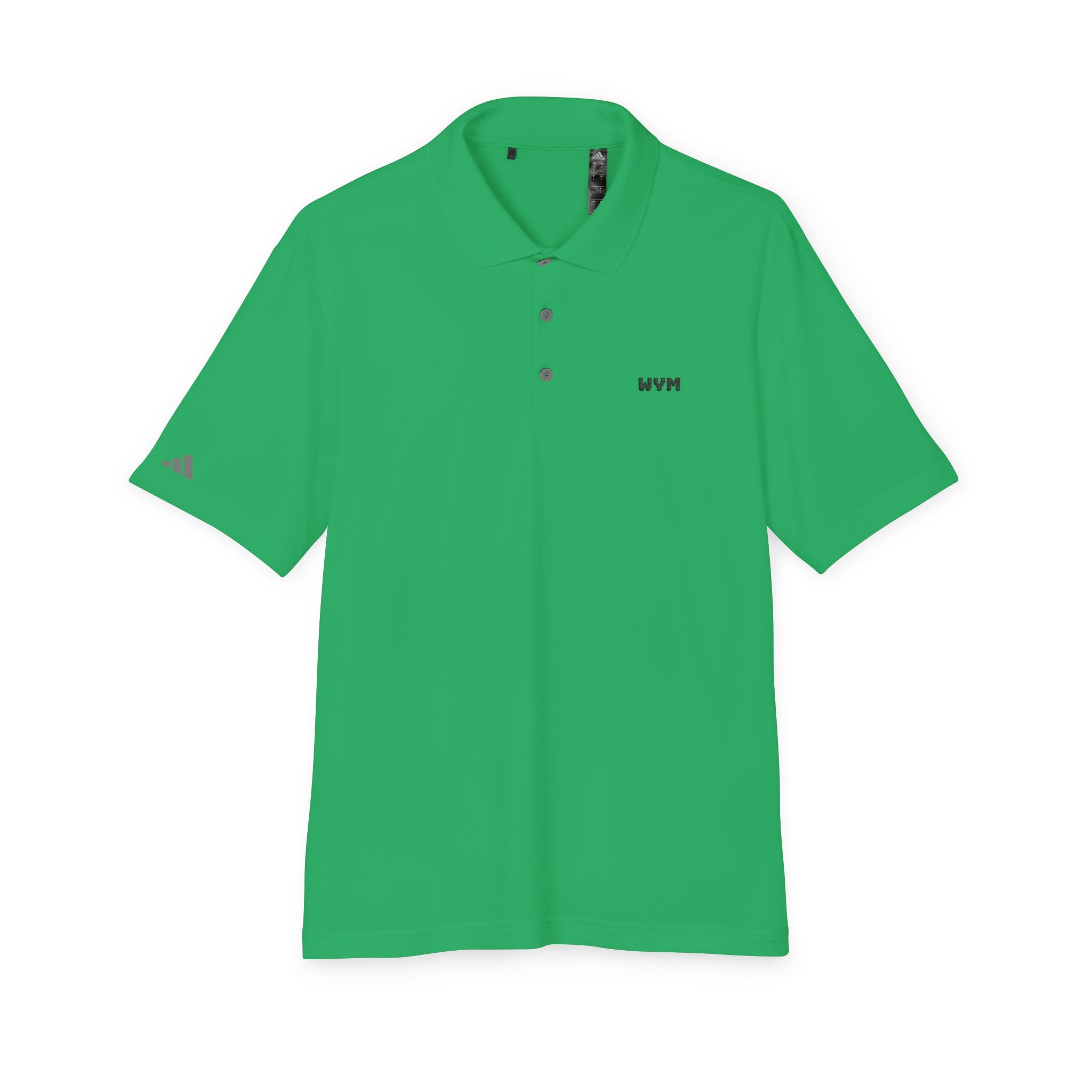 WVM Minimalist Performance Polo — White Athletic Golf Shirt