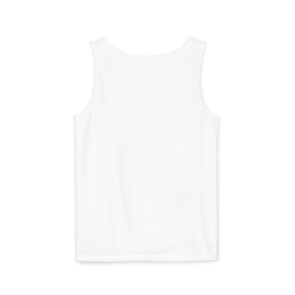 Blessings Pending Tank Top — Pregnancy Announcement Graphic, Garment-Dyed Cotton