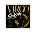 Virgo Season Kiss-Cut Sticker — Gold Zodiac Virgo Design