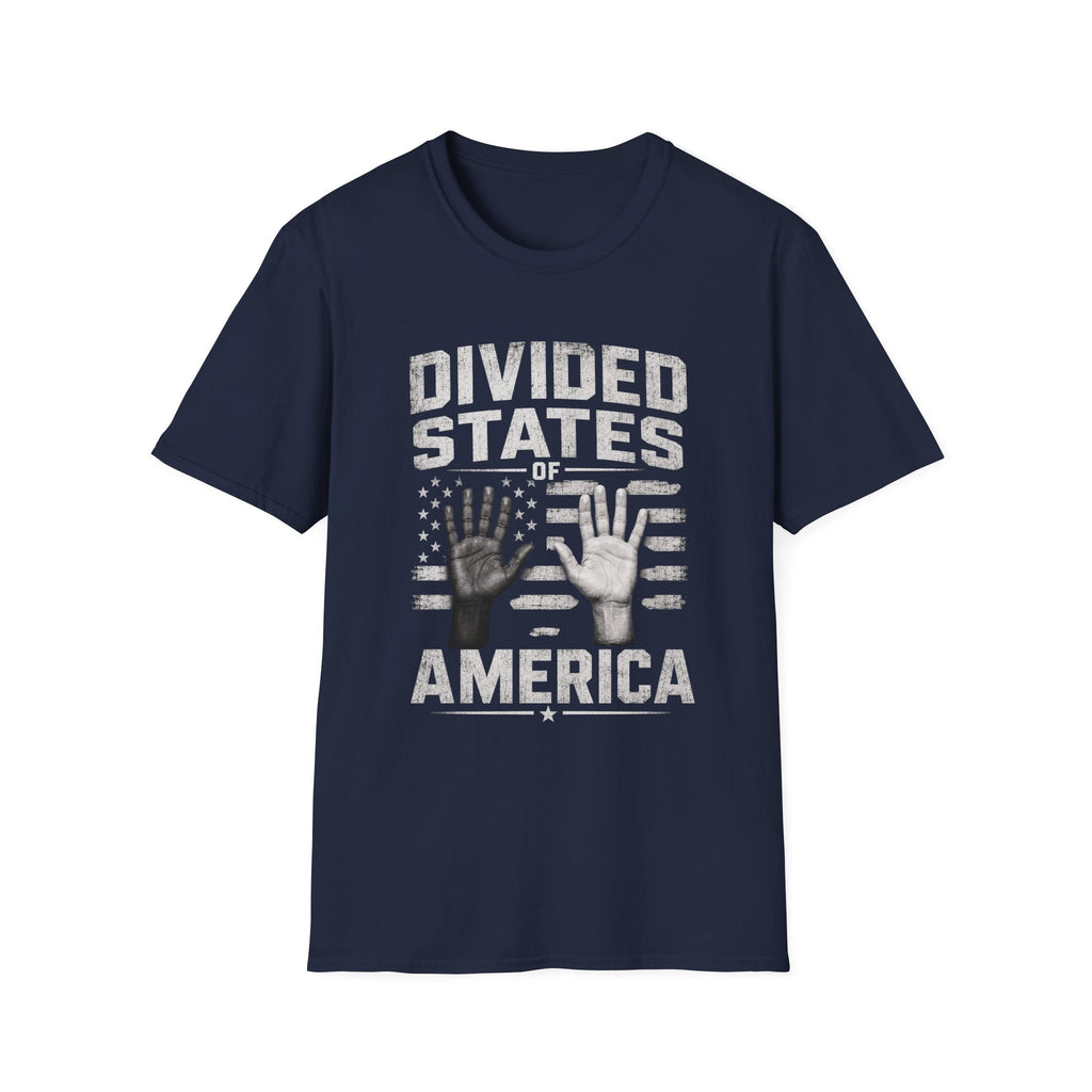 Divided States of America T-Shirt — Political Commentary Graphic Tee