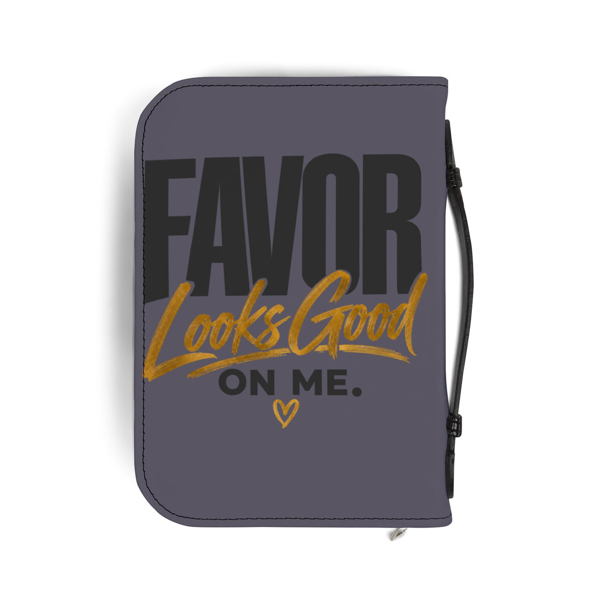Bible Cover - "Favor Looks Good On Me" Zippered Scripture Organizer