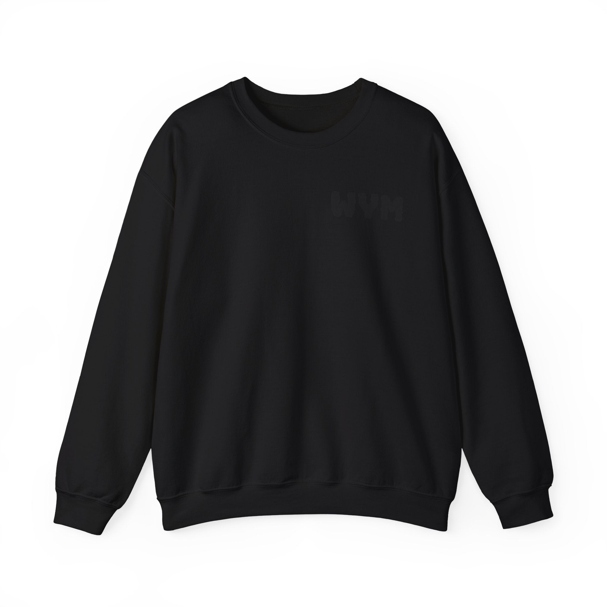 WYM Minimalist Crewneck Sweatshirt — White Casual Pullover