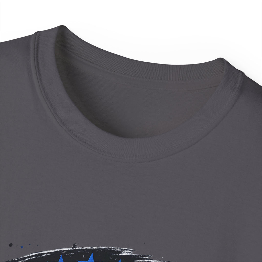 Blue Midterms Tee — Flag Brushstroke Graphic