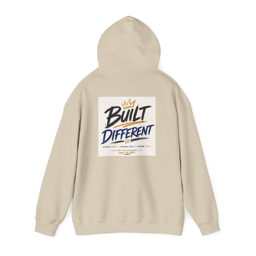 Wear Your Moment Unisex Graphic Hoodie – Built Different Pullover, 50/50 Cotton-Poly, Sizes S–4XL