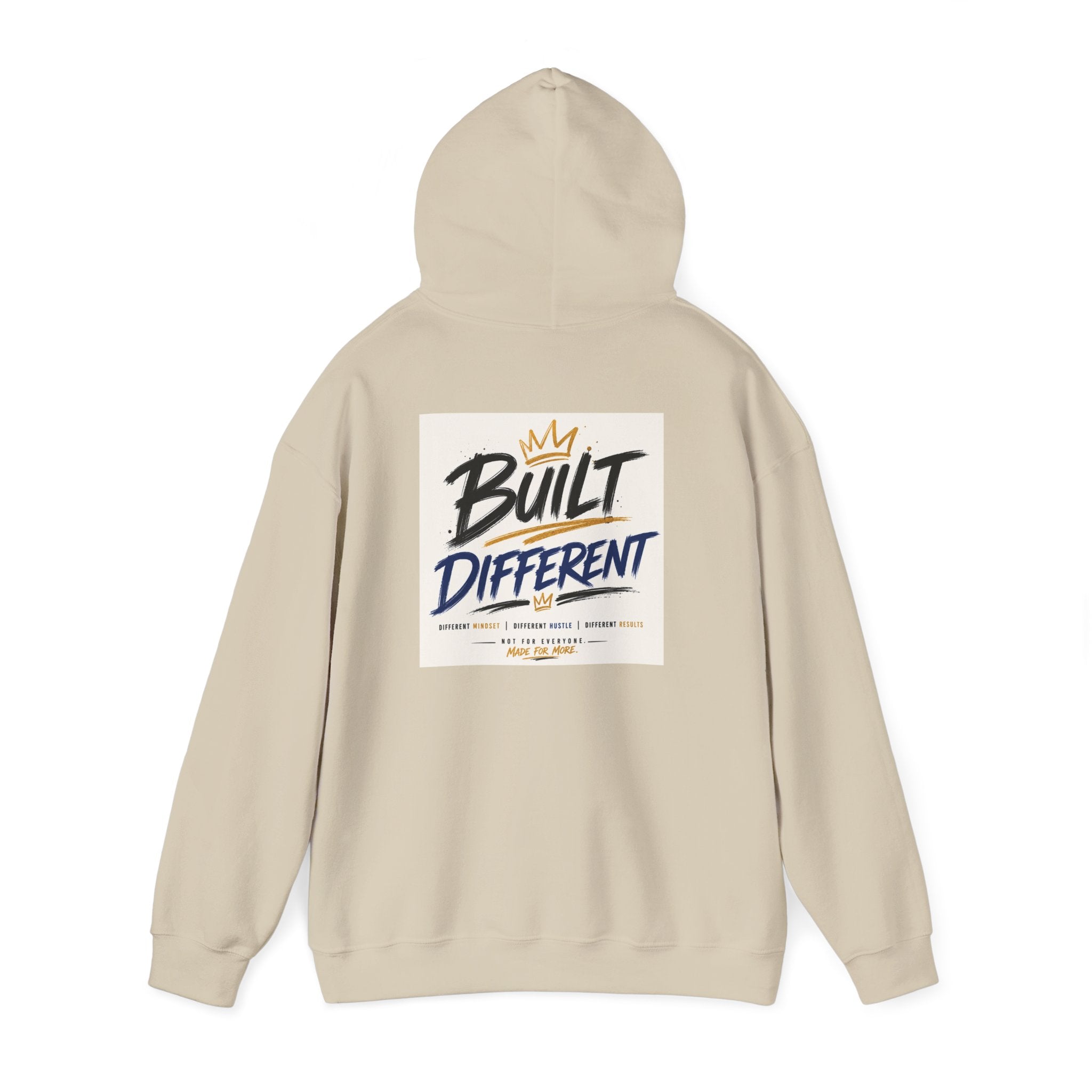 Wear Your Moment Unisex Graphic Hoodie – Built Different Pullover, 50/50 Cotton-Poly, Sizes S–4XL
