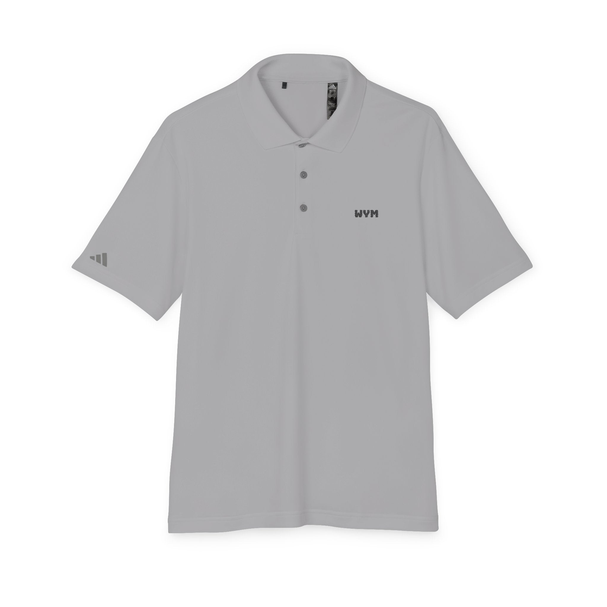 WVM Minimalist Performance Polo — White Athletic Golf Shirt
