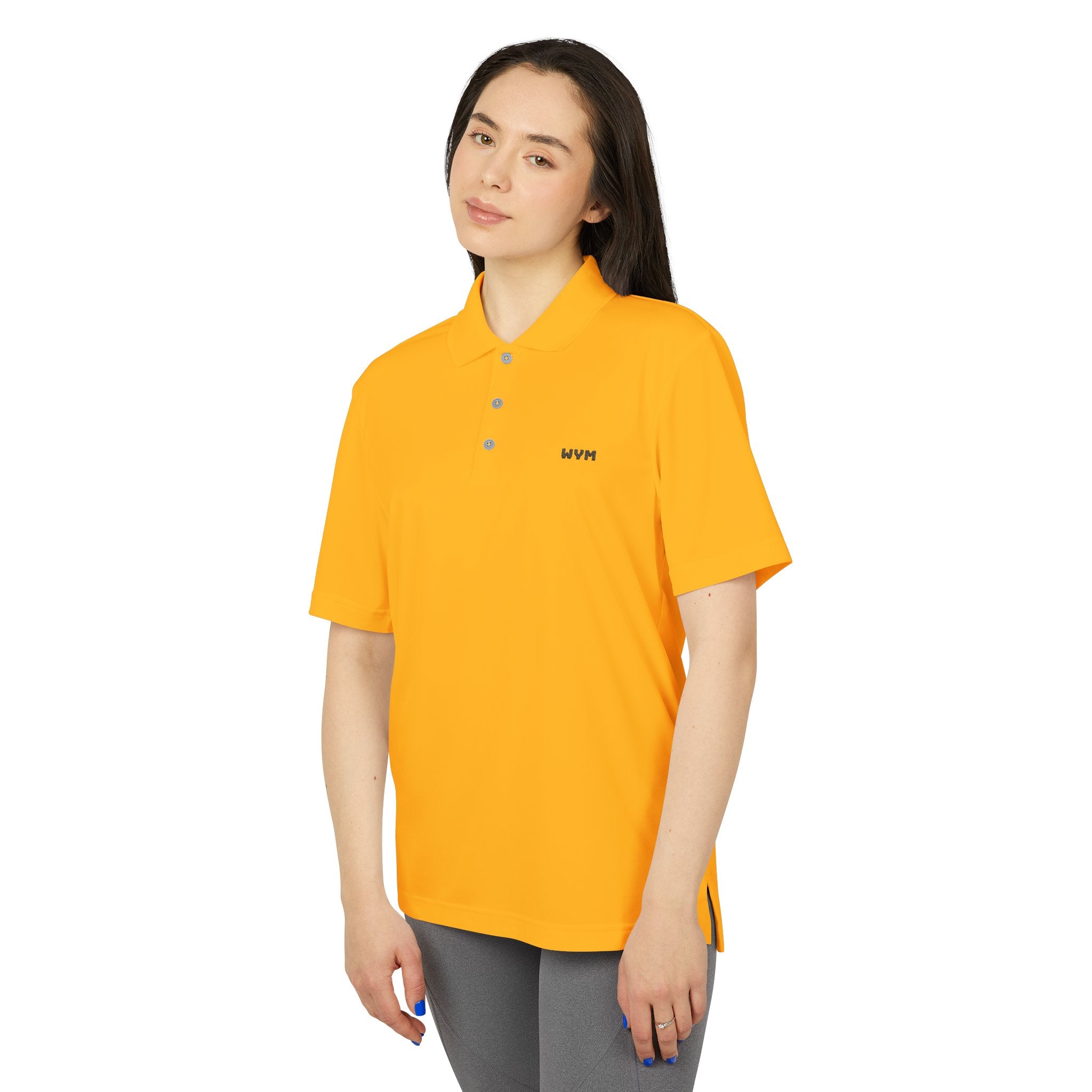 WVM Minimalist Performance Polo — White Athletic Golf Shirt