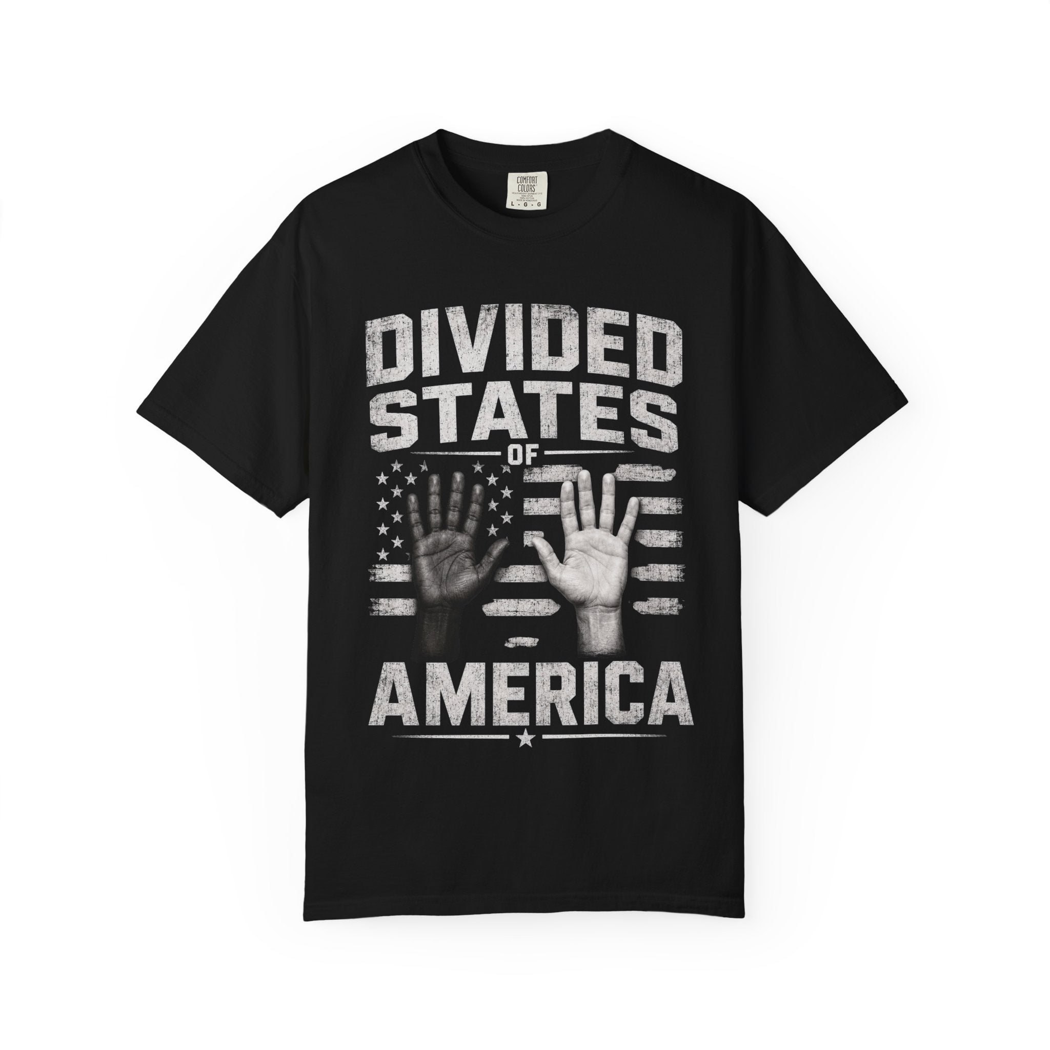 Wear Your Moment Unisex Graphic T-Shirt – Divided States of America, Heavyweight Garment-Dyed, Sizes XS–4XL