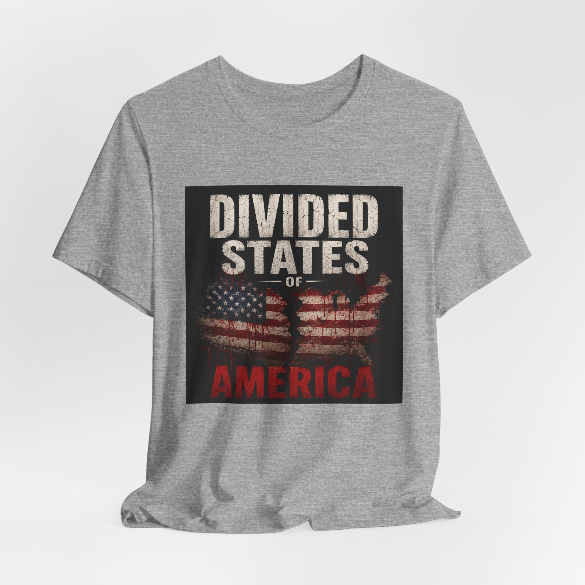 Divided States America Graphic Tee — Political Statement T-Shirt