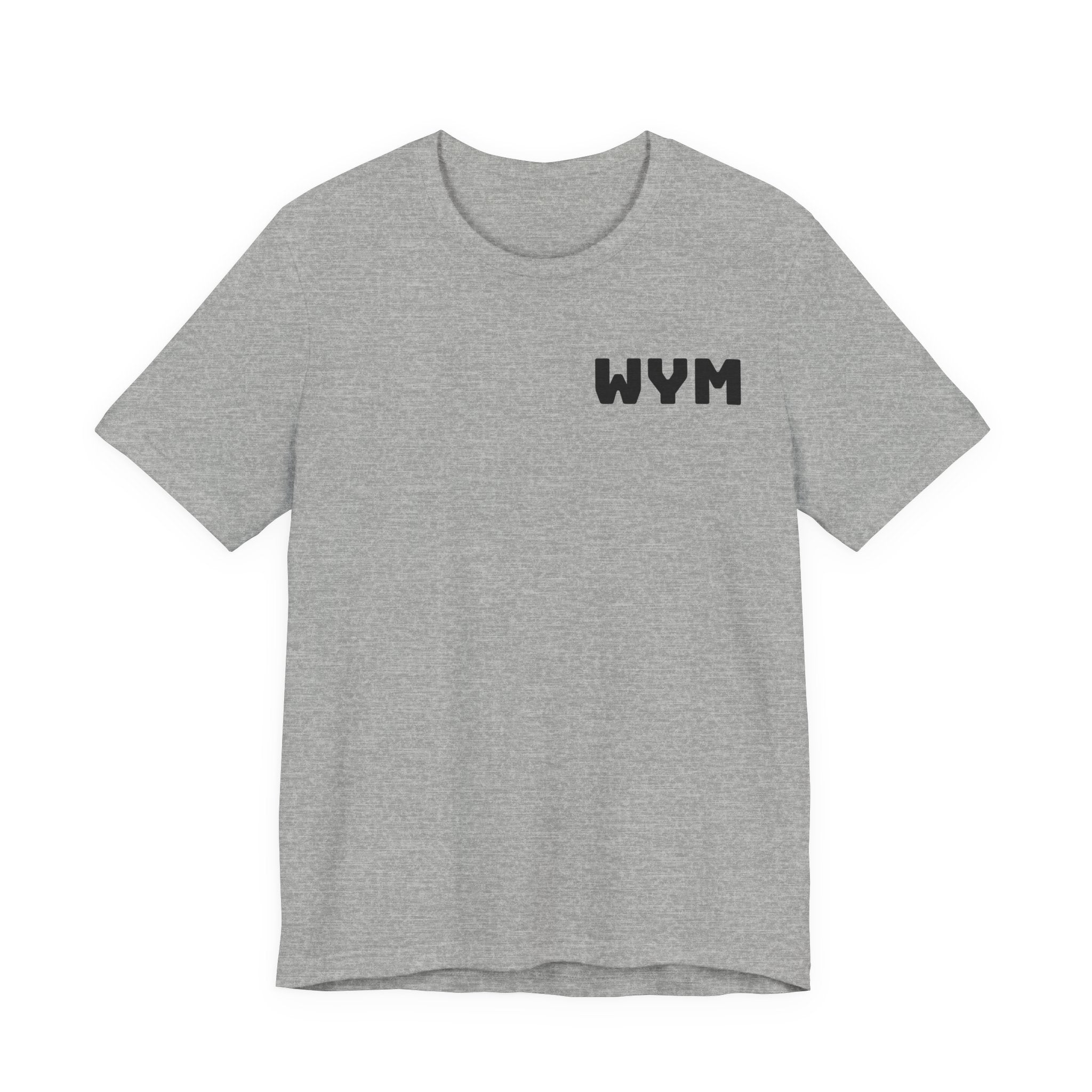 WYM Minimalist Chest Logo Tee – Casual Graphic T-Shirt