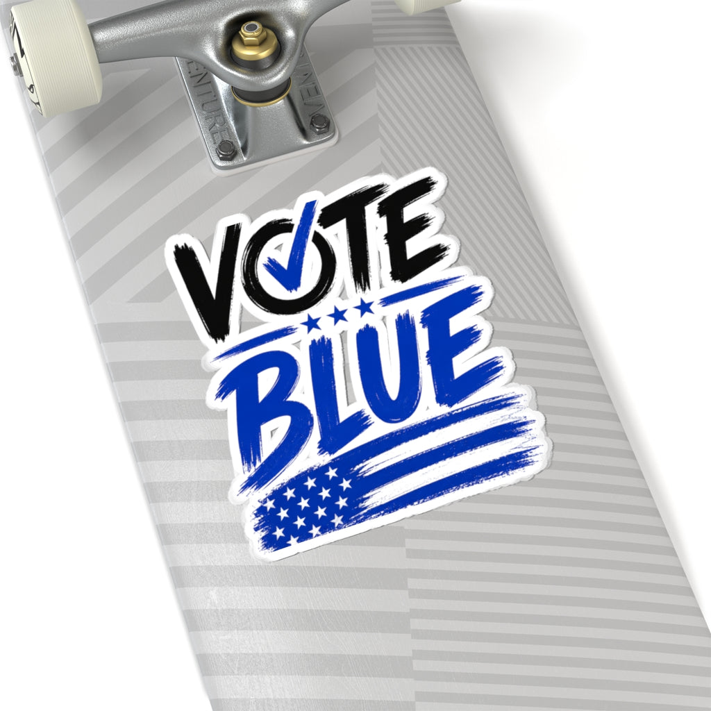 Vote Blue Sticker — Patriotic Political Campaign Kiss-Cut Decal