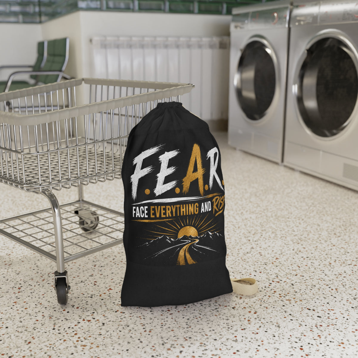 F.E.A.R. "Face Everything and Rise" Inspirational Laundry Bag