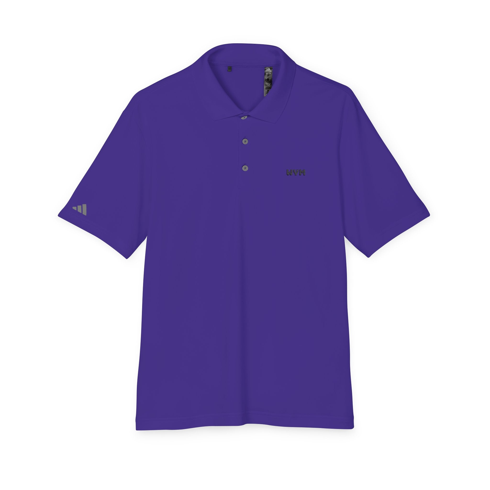 WVM Minimalist Performance Polo — White Athletic Golf Shirt