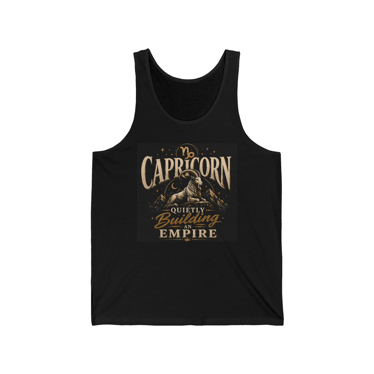 Capricorn Tank Top — 'No Capricorn Guilty of Building an Empire' Zodiac Graphic Tank