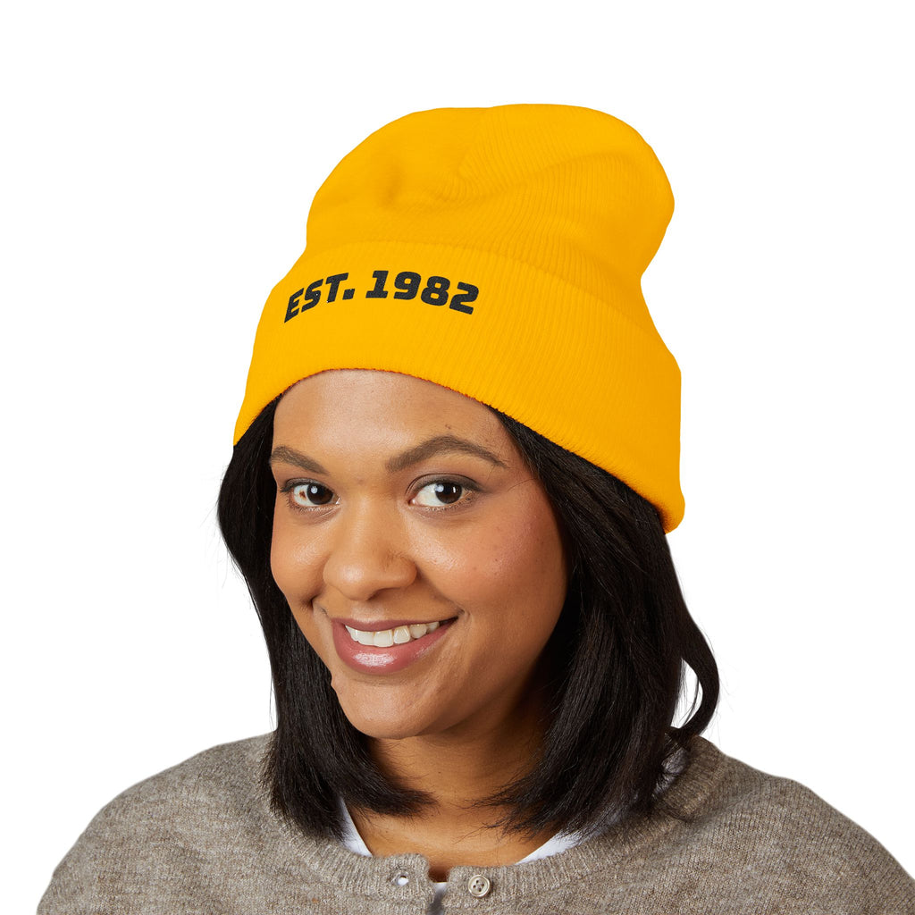 Embroidered "EST. 1982" Cuffed Beanie